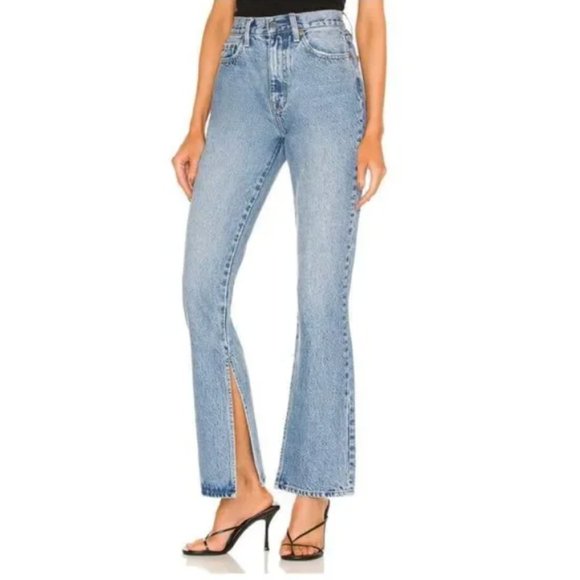 pistola Pants - Pistola Alexa High Rise Slim Flare with Slit